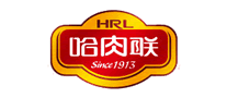 HRL哈肉联火腿肠标志logo设计,品牌设计vi策划