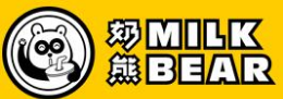 奶熊Milkbear餐饮连锁标志logo设计,品牌设计vi策划