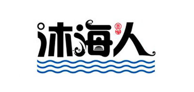 沐海人零食标志logo设计,品牌设计vi策划