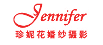 Jennifer珍妮花婚纱摄影生活服务标志logo设计,品牌设计vi策划
