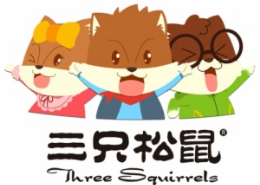 三只松鼠零食店休闲零食标志logo设计,品牌设计vi策划
