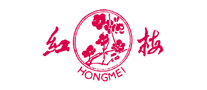 红梅HONGMEI牛奶标志logo设计,品牌设计vi策划