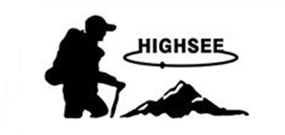 HIGHSEE帐篷标志logo设计,品牌设计vi策划