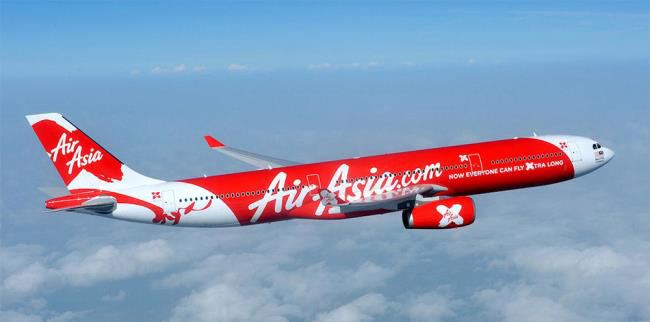 亚洲航空(AirAsia)LOGO设计含义：设计更简洁更现代