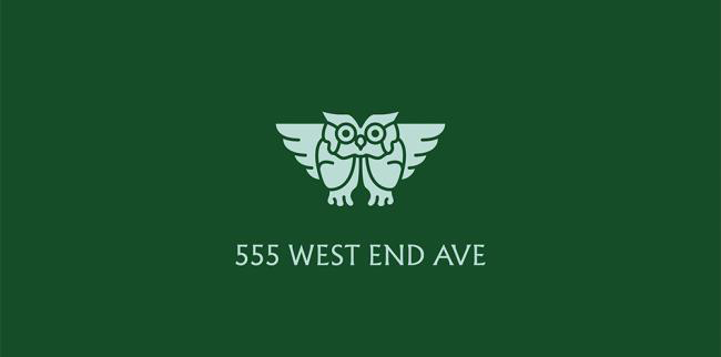 豪华住宅楼555 West End Avenue品牌形象设计