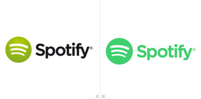 流媒体音乐服务 Spotify 优化LOGO设计含义颜色