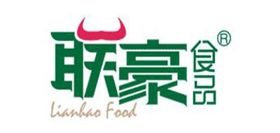 联豪食品牛排标志logo设计