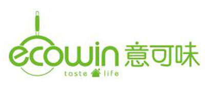 ecowin牛排标志logo设计