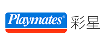 Playmates彩星健身玩具标志logo设计