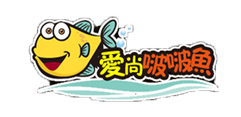 爱尚啵啵鱼中餐标志logo设计