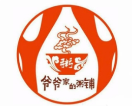 爷爷家的粥铺中餐标志logo设计