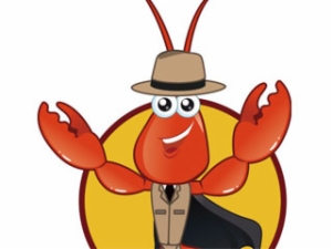虾神探蟹煲标志logo设计