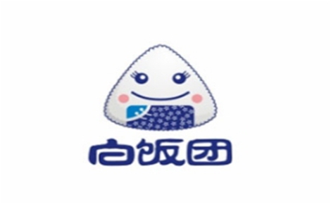 白饭团饭团标志logo设计