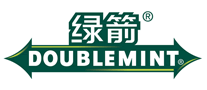绿箭DOUBLEMINT标志logo设计_零食小吃品牌vi设计