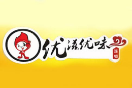 优滋优味酸辣粉面食标志logo设计