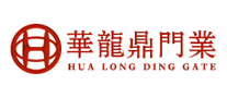 华龙鼎电动伸缩门标志logo设计,品牌设计vi策划