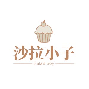 沙拉小子餐饮行业标志logo设计