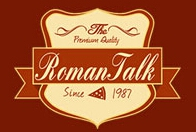 罗曼新语比萨披萨标志logo设计