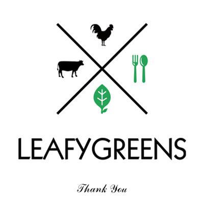 LeafyGreens格林轻食标志logo设计