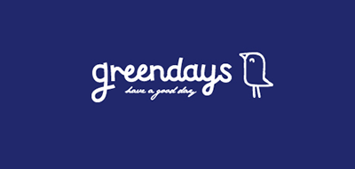 绿叠子greendays棉袜标志logo设计