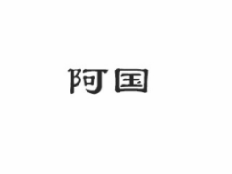 阿国臭豆腐小吃车标志logo设计