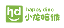 小龙哈彼HappyDino扭扭车标志logo设计