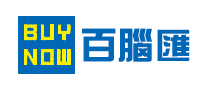 百脑汇Buynow标志logo设计_科技数码品牌vi设计