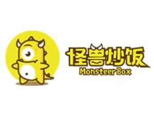 怪兽炒饭快餐标志logo设计