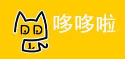 哆哆啦毛绒玩具标志logo设计