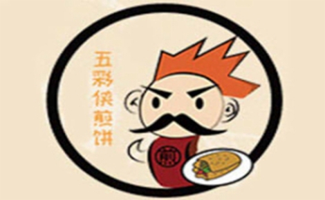 五彩侠煎饼煎饼标志logo设计