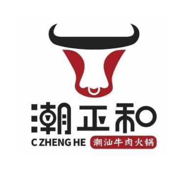 潮正和潮汕牛肉火锅潮汕牛肉火锅标志logo设计