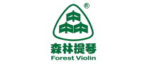 森林提琴小提琴标志logo设计