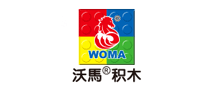 沃马WOMA积木玩具标志logo设计
